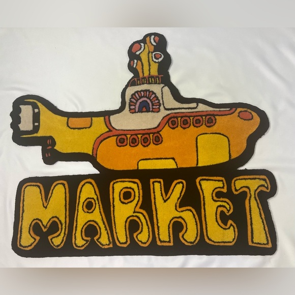MARKET x Beatles Submarine Plush Rug in Yellow - Brand New - Picture 2 of 11